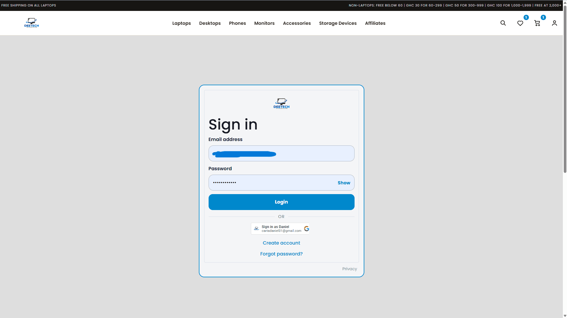 Login
